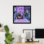 Beethoven's Half Pint Grappige Poster van Rick Lon (Thuiskantoor)
