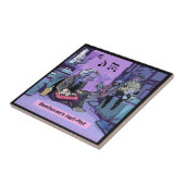 Beethovens halfpuntige grappige Tegel Tegeltje (Zijkant)