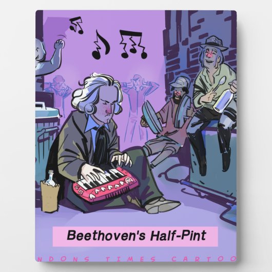 Beethovens Halve Pint Grappig Cadeau Fotoplaat (Voorkant)