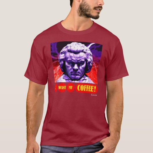BEETHOVEN'S KOFFIE T-SHIRT (Voorkant)
