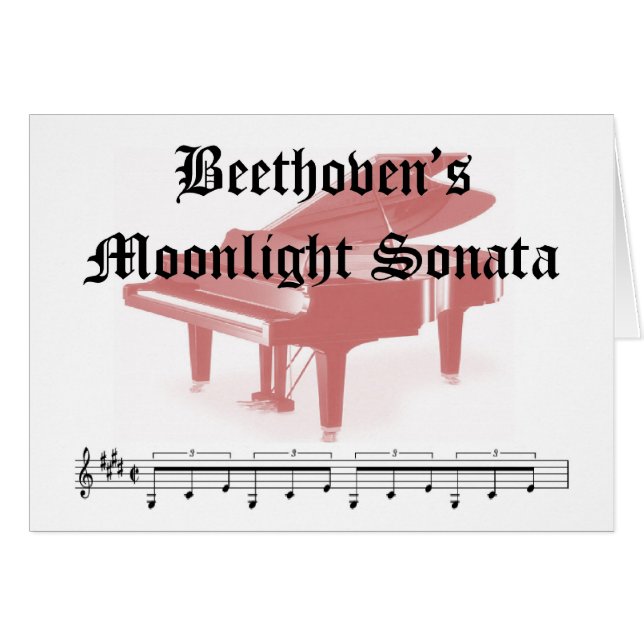 beethovens moonlight sonata giften (Voorkant Horizontaal)