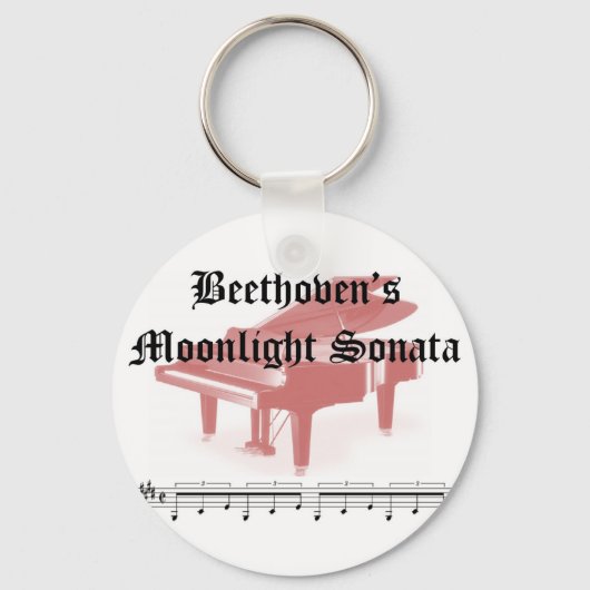 beethovens moonlight sonata giften sleutelhanger (Voorkant)