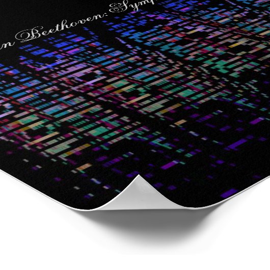 Beethovens negende symfonievisualisatie poster (Hoek)