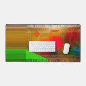 "Beetje Abstracte Waterverf" Bureaumat (Keyboard & Muis)