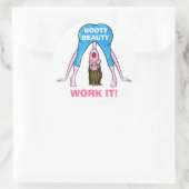 BEETJE BEAUTY-WORK HET! RONDE STICKER (Tas)