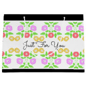 beetje bloemig groot cadeauzakje (Voorkant)