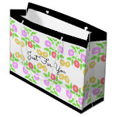 beetje bloemig groot cadeauzakje (Voorkant Gekanteld)
