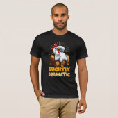 Beetje dramatisch - Chicken on Hay Bale T-shirt (Voorkant volledig)