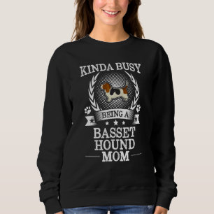 Beetje druk zijn een basset hound mam schattige ho trui