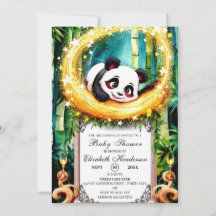 Beetje eenvoudig Schattige Panda Baby shower