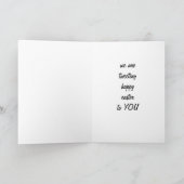 "BEETJE" KAN EENVOUDIGER WORDEN ALS "JIJ" FEESTDAGEN KAART (Binnen)