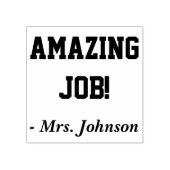 "BEETJE MAKEN!" Bevestiging Rubberstempel (Afrduk)