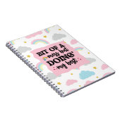 Beetje van een puinhoop Schattige Cloud & Rainbow Notitieboek (Rechterzijde)