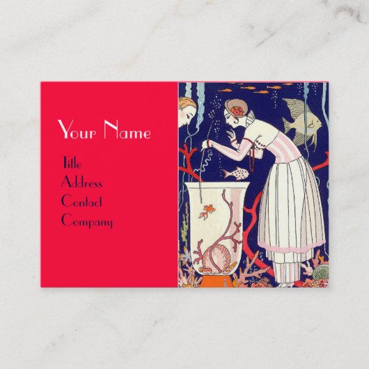 BEETJE VISSEN, BEAUTY MODE Red Coral Visitekaartje (Voorkant)