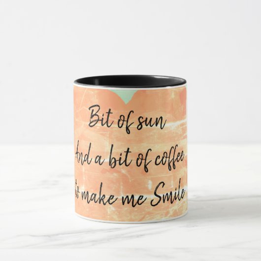 Beetje zon en koffie mok (Midden)