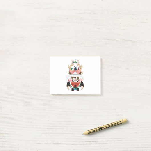 Beetle and watermelon (remake) post-it® notes (Op bureau)