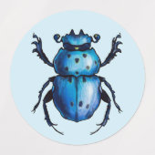 Beetle Art Cool snijdt Entomologie Labels (Design 1)