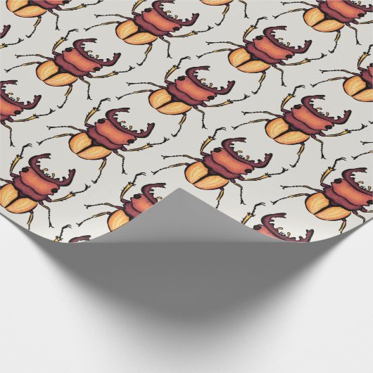 Beetle Art Entomology Insect Cadeaupapier (Hoek)