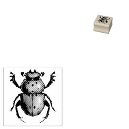 Beetle Art Entomology Insect Rubber Stamp Rubberstempel