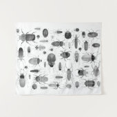 Beetle Black en White Wandkleed (Voorkant (horizontaal))