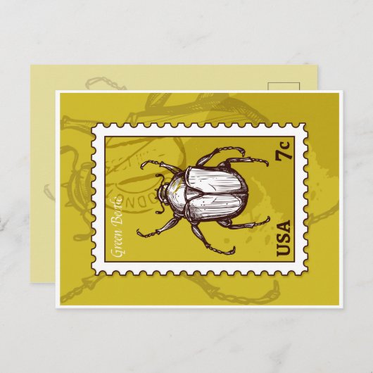 Beetle Briefkaart (Voorkant / Achterkant)