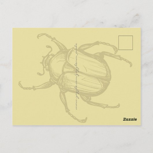 Beetle Briefkaart (Achterkant)