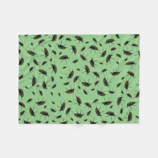 Beetle Bug Fleece Blanket (Voorkant (Horizontaal))