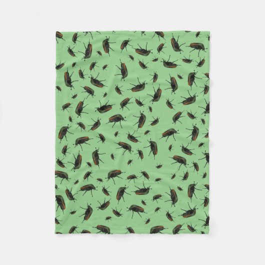 Beetle Bug Fleece Blanket (Voorkant)