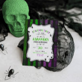 Beetle Bug Halloween Verjaardag Uitnodiging, Macab Kaart