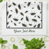 Beetle Bug Kitchen Towel - Optionele personalisati Theedoek (Gevouwen)