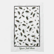 Beetle Bug Kitchen Towel - Optionele personalisati