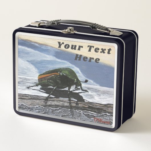 Beetle Bug Lunch Box - Optionele personalisatie (Voorkant)