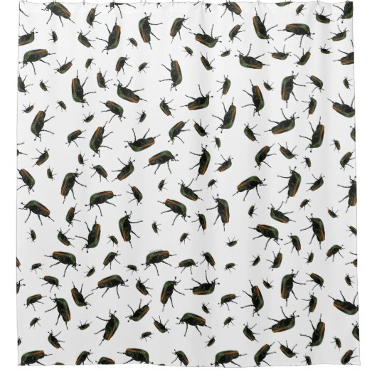 Beetle Bug Shower Curtain Douchegordijn (Voorkant)