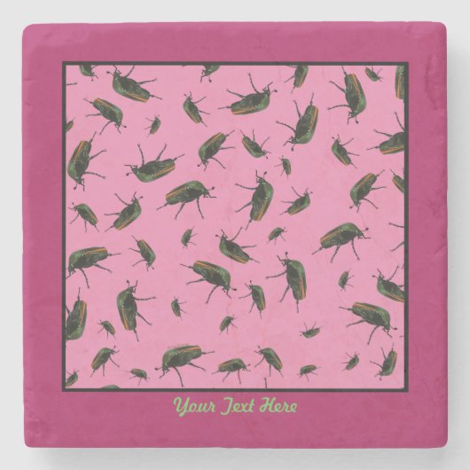 Beetle Bug Stone Onderzetter (Voorkant)