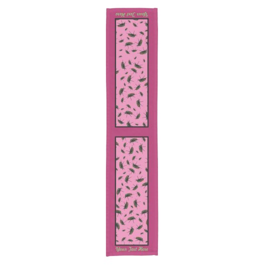 Beetle Bug Table Runner - Optionele Personalisatie Korte Tafelloper (Voorkant)