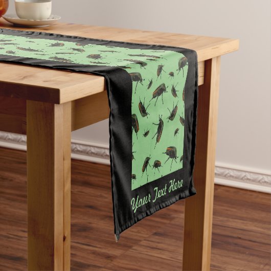 Beetle Bug Table Runner - Optionele Personalisatie Korte Tafelloper (Voorbeeld)