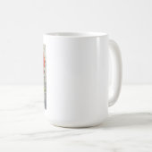 Beetle glas-in-loodraam ontwerp levendige papaver koffiemok (Voorkant rechts)