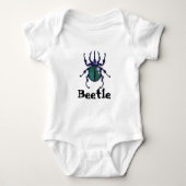 Beetle green pixel art romper (Voorkant)