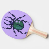Beetle green pixelart tafeltennisbatje (Zijkant)