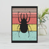 BEETLE  INSECT FEESTDAGENKAART (Staand voorkant)