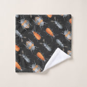 Beetle insectenpatroon bad handdoek (Wasdoekje)