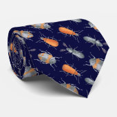 Beetle insectenpatroon stropdas (Opgerold)