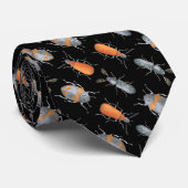 Beetle insectenpatroon stropdas (Opgerold)