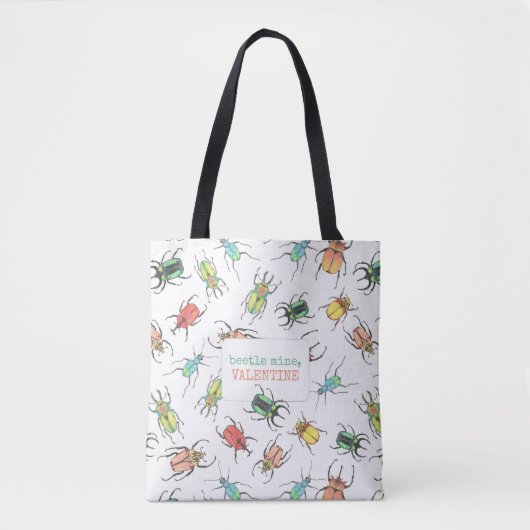 Beetle Mine Cute Valentijnsdag Tote Bag (Voorkant)