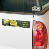 Beetle On Mullein Flower Nature Good For The Soul Bumpersticker (Op Truck)