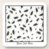 Beetle Onderzetters van kunststof - Aangepaste opt (Voorkant)