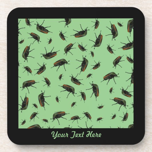 Beetle Onderzetters van kunststof - Aangepaste opt (Voorkant)