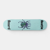 Beetle pixelart persoonlijk skateboard (Horizontaal)