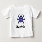 Beetle purple pixel art (Voorkant)