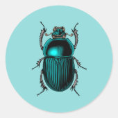 Beetle Scarab Sticker (Voorkant)
